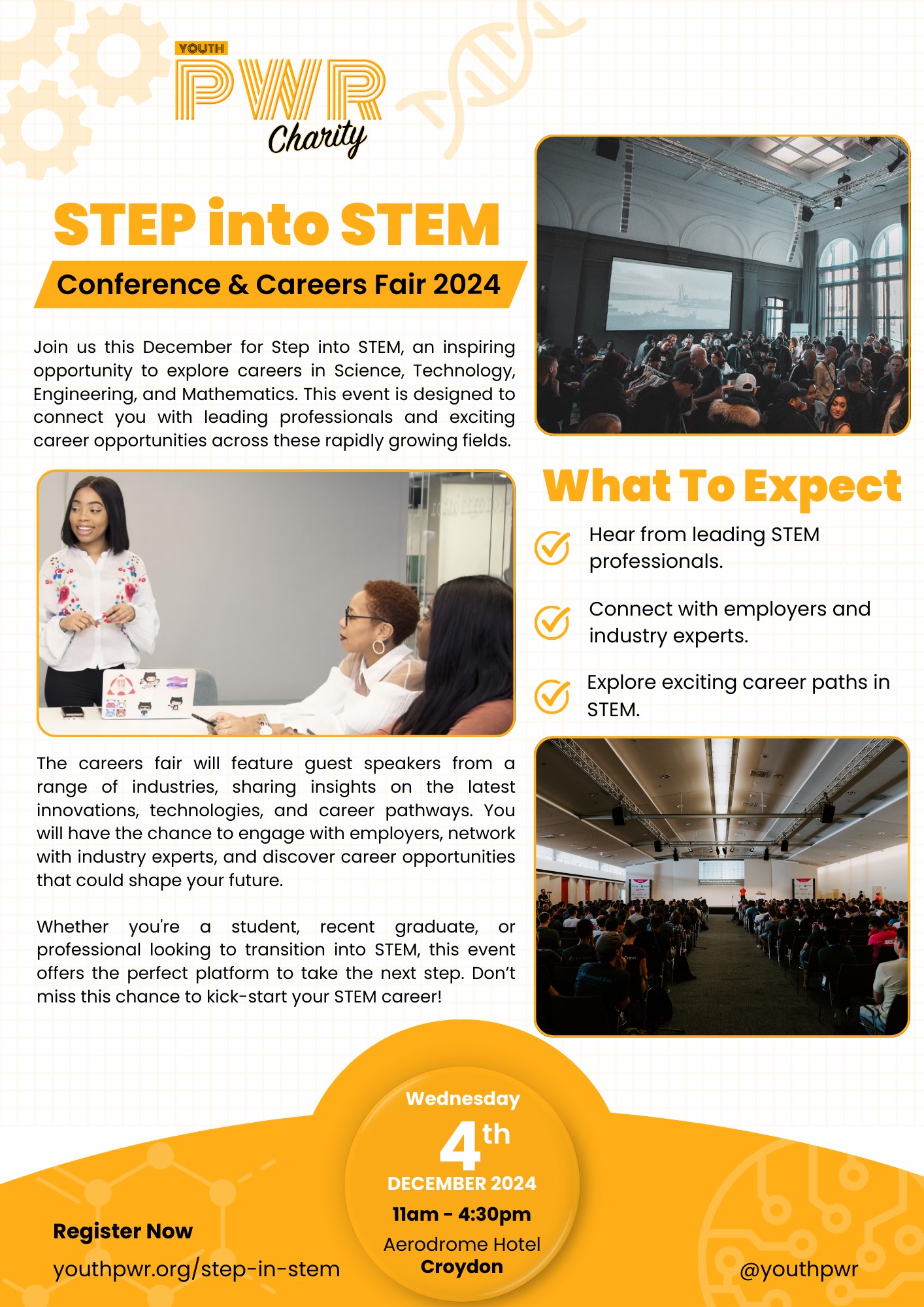 Step in STEM Job Fair and Key Note Speaking 2024 Wednesday 4th December